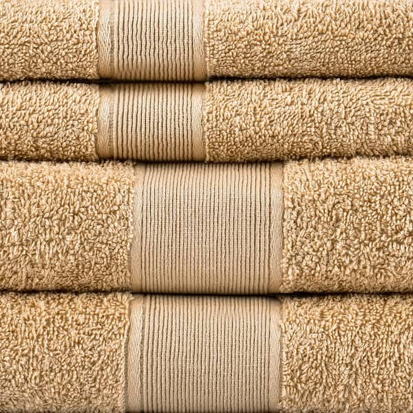 6-Piece Beige Cotton Towel Set JO9H2RMLK9 - The Home Depot