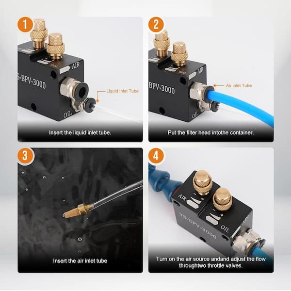 Justincity Mist Coolant Spray System with Magnet Base Mini Mill