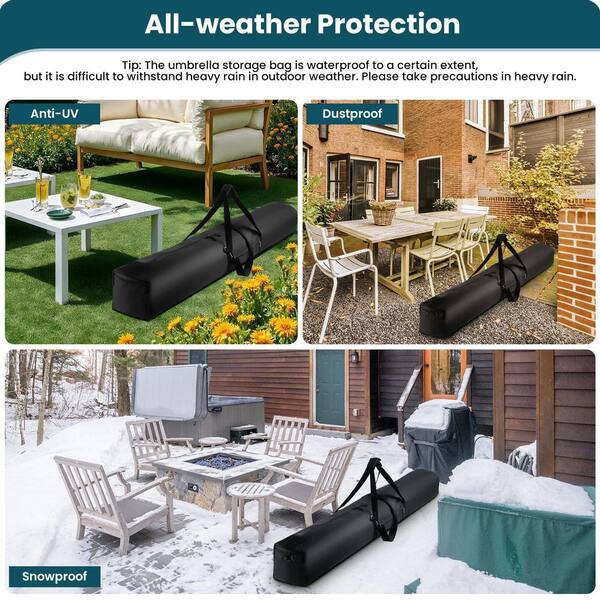 84 patio umbrella storage and carrying bag OGETFUUR Patio Umbrella Storage Bag, Beach Umbrella Bag Carry Case with Padded Carry Strap and Double Open Waterproof Zipper