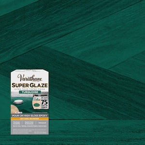 1 Qt. Gloss Turquoise Super Glaze Finish and Preservative