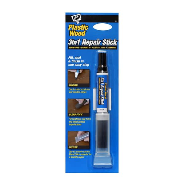 0.4 oz. Plastic Wood 3 in 1 Repair Stick, Black (6-Pack)