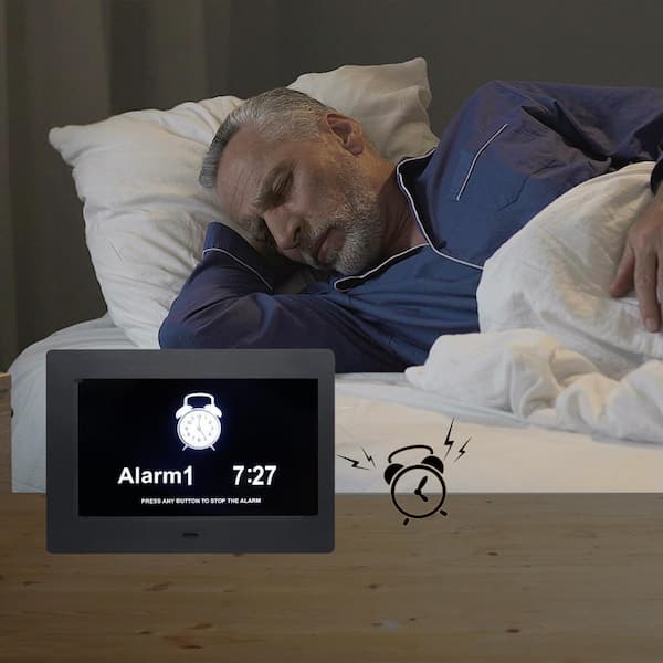 Afoxsos Dementia Alarm Calendar Clock Alzheimers with 3-Interfaces