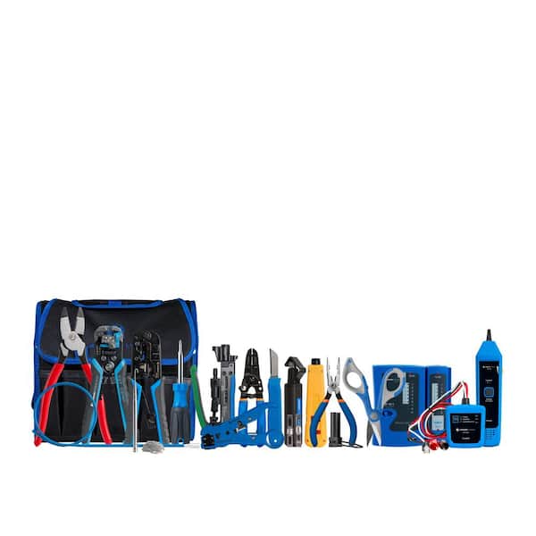 Security and Alarm Tool Kit Plus with Tone and Probe, Strippers, Voltage Detector and More (16-Piece)