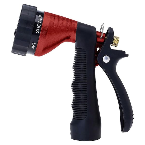 Cordless High Pressure Adjustable Garden Hose Nozzle Sprayer with Flow  Control Valve and Brass Quick Connector OF162PH033 - The Home Depot