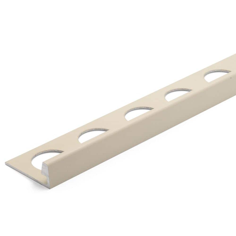 Textured Oyster 3/8 in. x 98.5 in. Aluminum L-Shaped Tile Edging Trim price history on PriceWatchPro