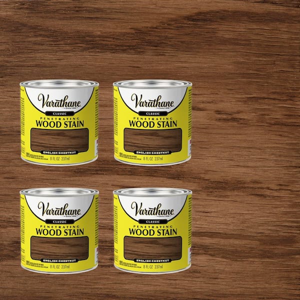 8 oz. English Chestnut Classic Interior Wood Stain (4-Pack)
