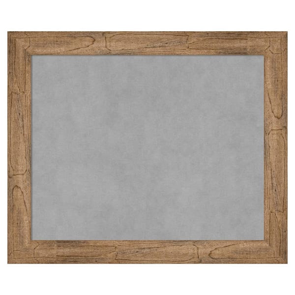 Amanti Art Owl Brown Narrow 24 in. x 20 in Framed Magnetic Board