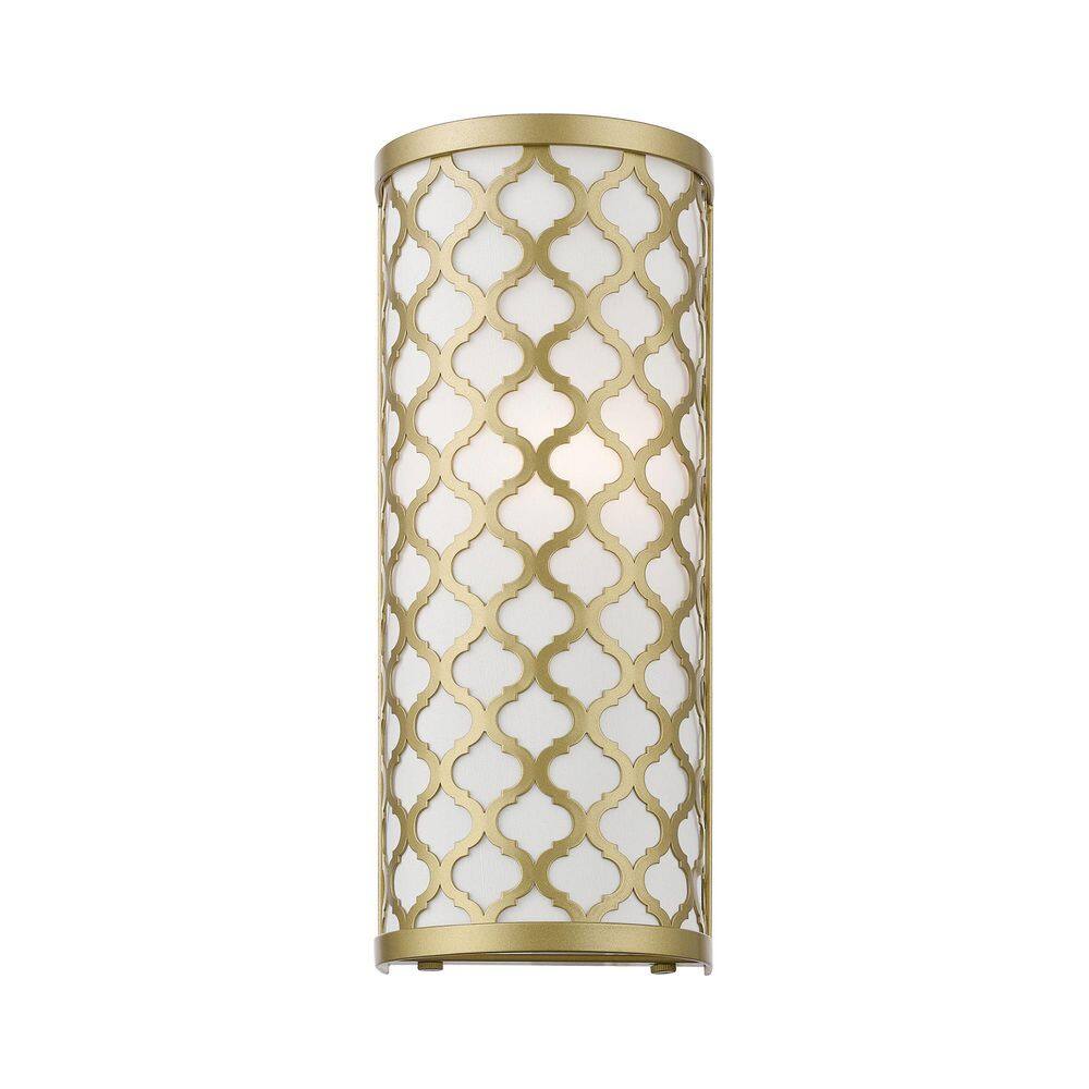 Arabesque Soft Gold Single-Light Dimmable Wall Sconce