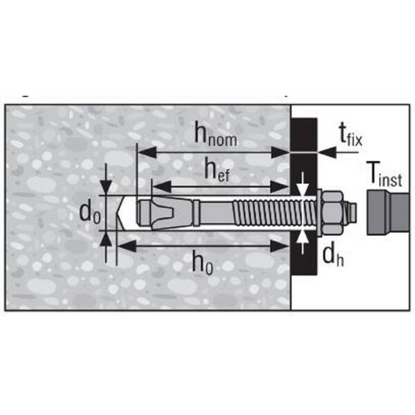 Hilti 5/8 in. x 8-1/2 in. Kwik Bolt TZ2 316-Stainless Steel