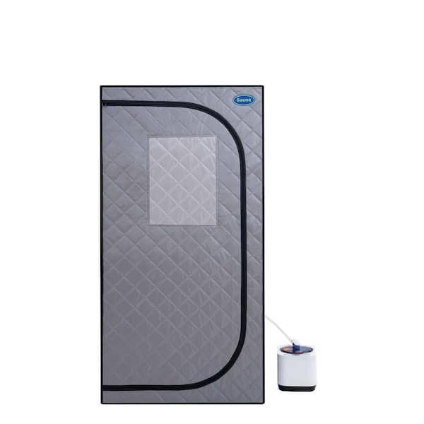 Mini Plus 1-Person Steam Sauna with 2. 2L Steam Generator Foldable Chair and Remote Control