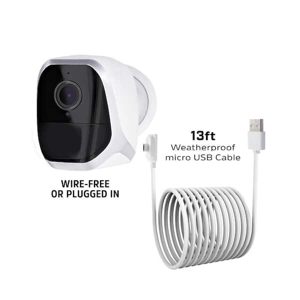 2pk Energizer Connect Wireless Rechargeable Battery-Powered Smart WiFi Security Camera, 1080p Video, Indoor/Outdoor Weatherproof, PIR Motion