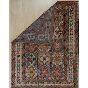 Brown 7 ft. 6 in. x 9 ft. 6 in. Hand Knotted Wool Traditional Traditional Knot Area Rug