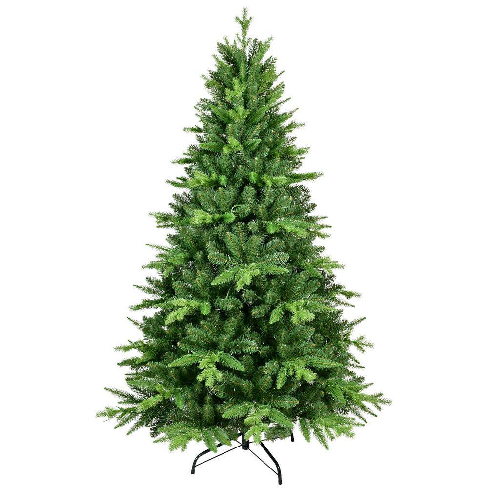 7 ft. Pre-Lit Hinged Christmas Tree Artificial Xmas Tree with 450 Warm White LED Lights 1692 Tips for Holiday Decoration price history on PriceWatchPro