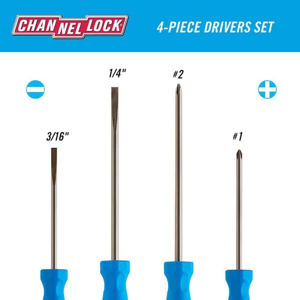 4-Piece Standard Screwdriver Set