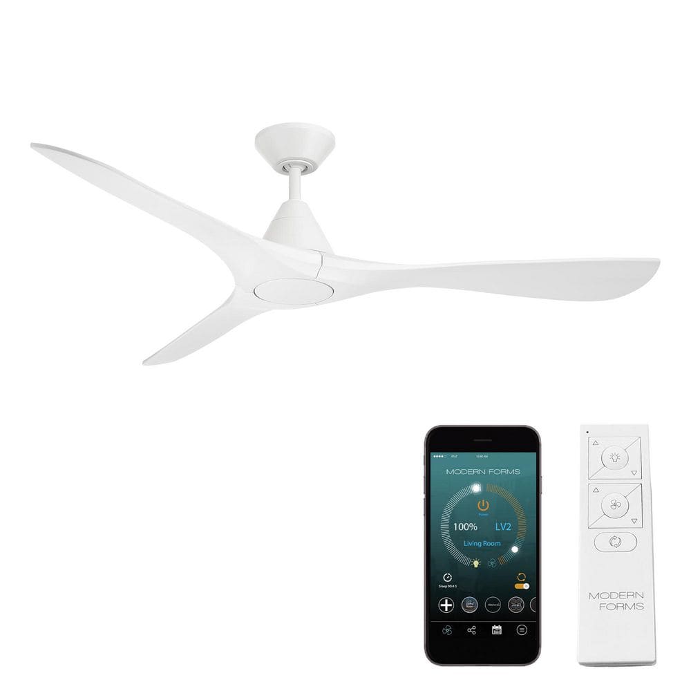 Carve 60 in. Smart Indoor/Outdoor Matte White Standard Ceiling Fan and Remote price history on PriceWatchPro