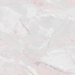 Carrara Marble Vinyl Roll Wallpaper (Covers 56 sq. ft.)