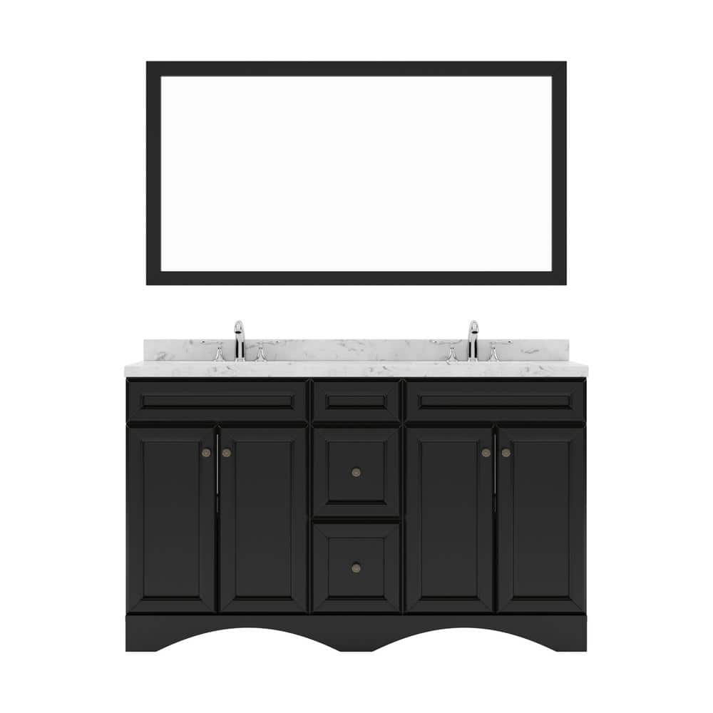 Virtu USA Talisa 60 in. W x 22 in. D x 37 in. H Double Sink Bath Vanity