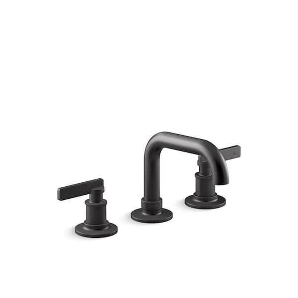 KOHLER Castia By Studio McGee 8 in. Widespread Double-Handle Bathroom Sink Faucet 0.5 GPM in Matte Black