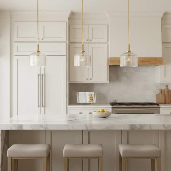 LARK Lisette 1-Light Lacquered Brass Pendant Light