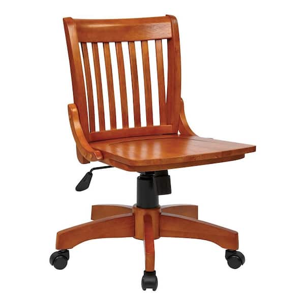 OSPdesigns Deluxe Wood Bankers Armless Chair in Fruitwood
