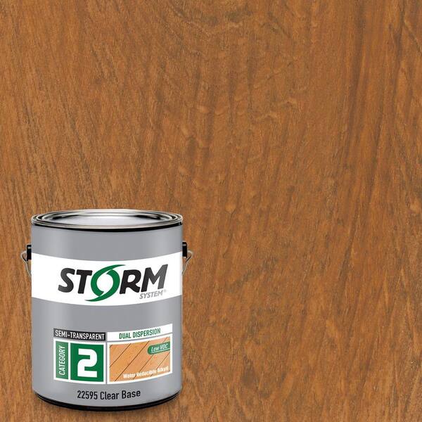 Storm System Category 2 1 gal. Back to Nature Exterior Semi-Transparent Dual Dispersion Wood Finish