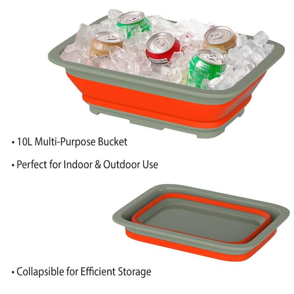 Easy Use Pop Up 10 Litre Water Bucket Easy to Store for Camping 