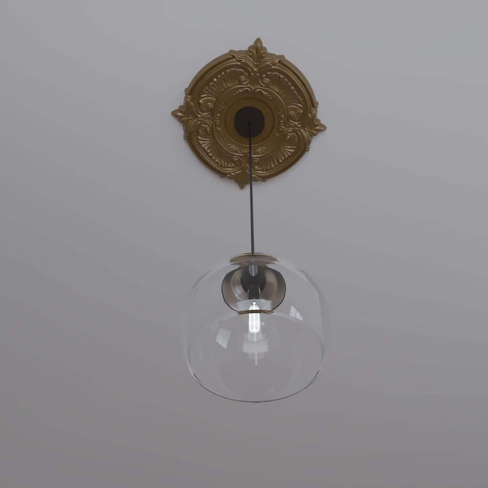 Attica 16'' Metallic Gold Thermoformed PVC Ceiling Medallion