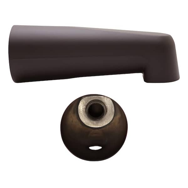 Westbrass 7 in. Extended Reach Wall Mount Tub Spout, Oil Rubbed Bronze