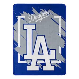 MLB Dimensional Dodgers Micro Raschel Multi-Color Throw