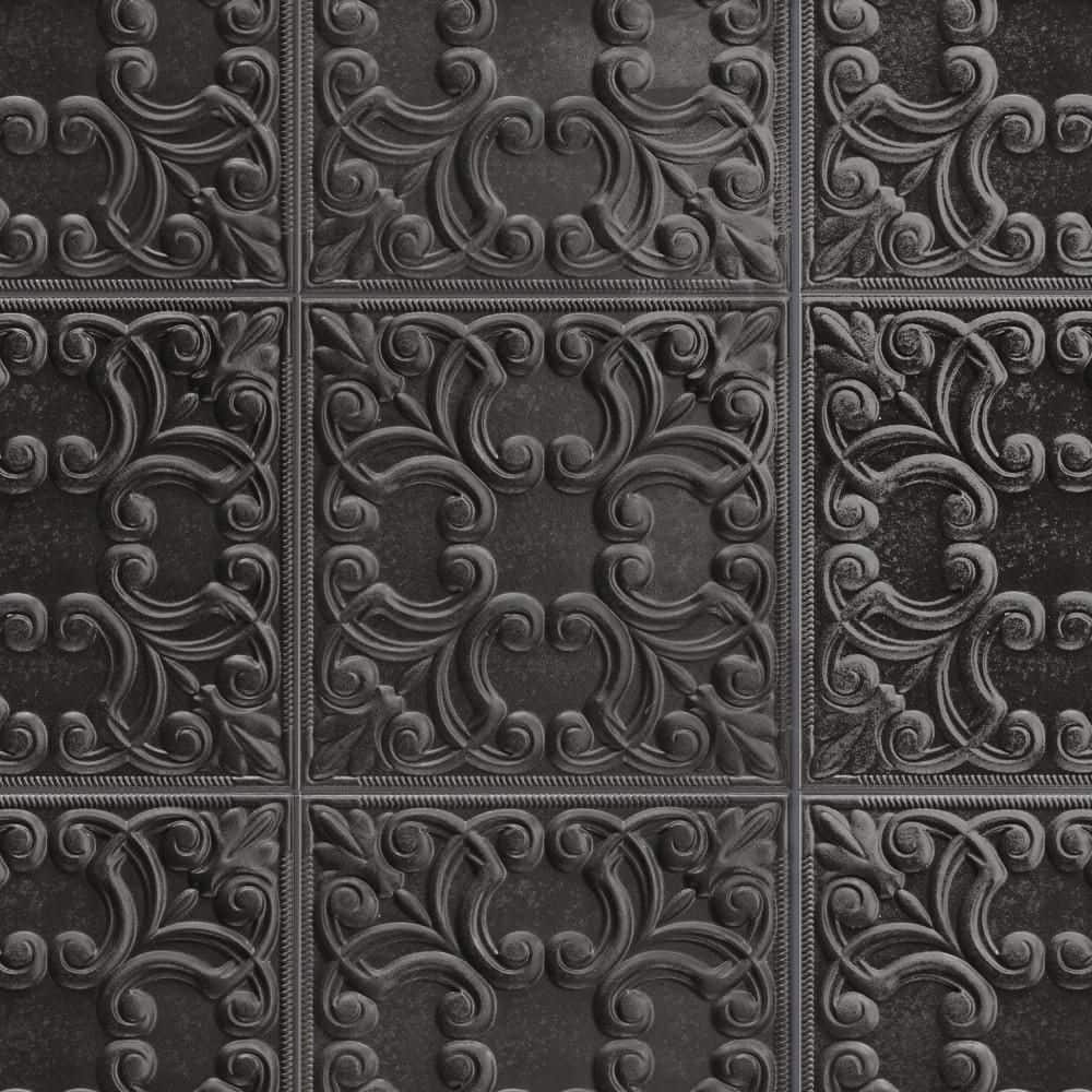 Victorian Tin Black 17 in. x 17 in. Porcelain Wall Tile (12.59 sq. ft./Case) price history on PriceWatchPro