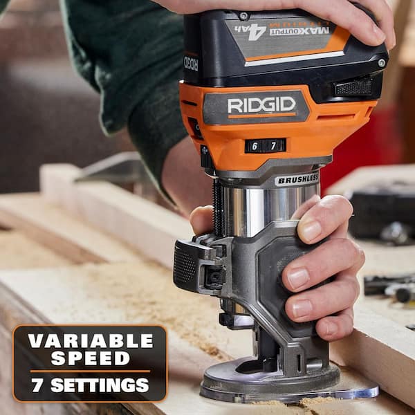 Ridgid trim discount router dust collection