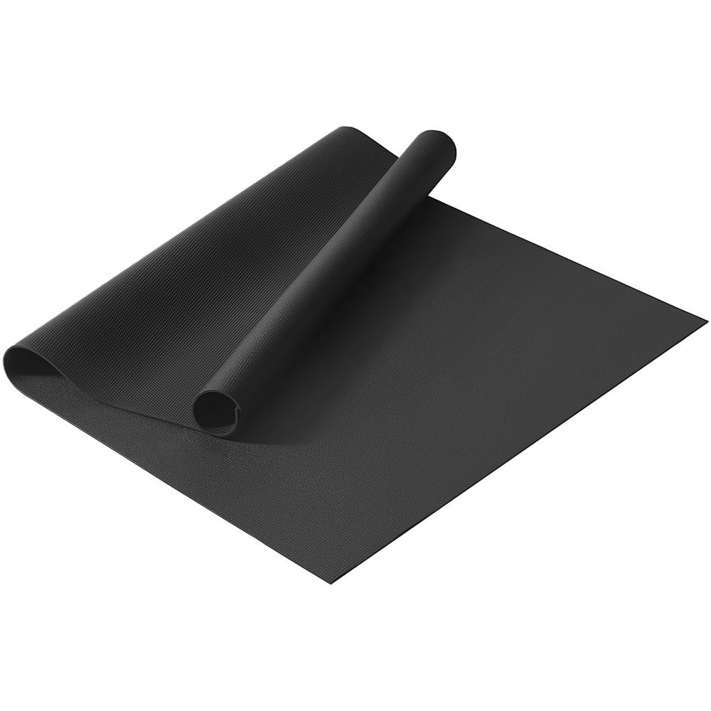 VEVOR Black 10" x 6" x 0.28" 60 sq. ft. Gym Flooring Mat 60 Rubber Non Slip High Density Yoga Mat Fitness with Bag Carry