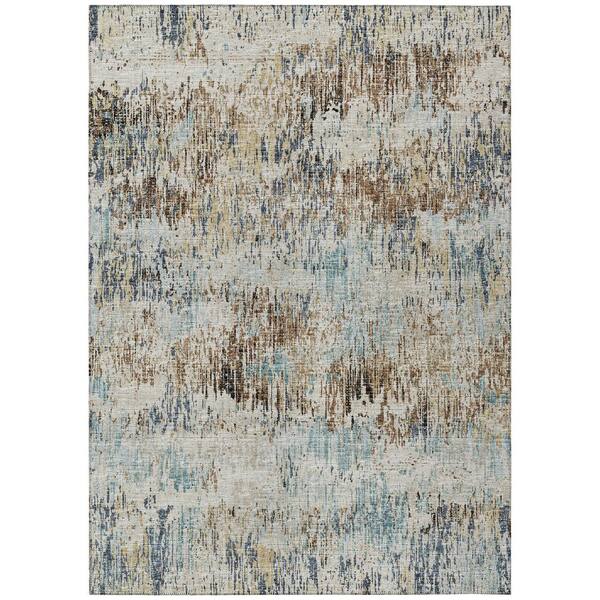 Addison Rugs Accord Multi 8 ft. x 10 ft. Abstract Indoor/Outdoor Washable Area Rug AAC31MO8X10