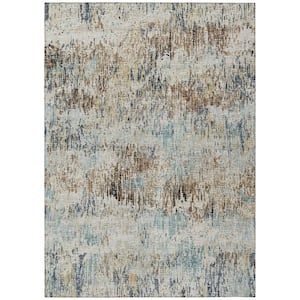 Accord Multi 9 ft. x 12 ft. Abstract Indoor/Outdoor Washable Area Rug