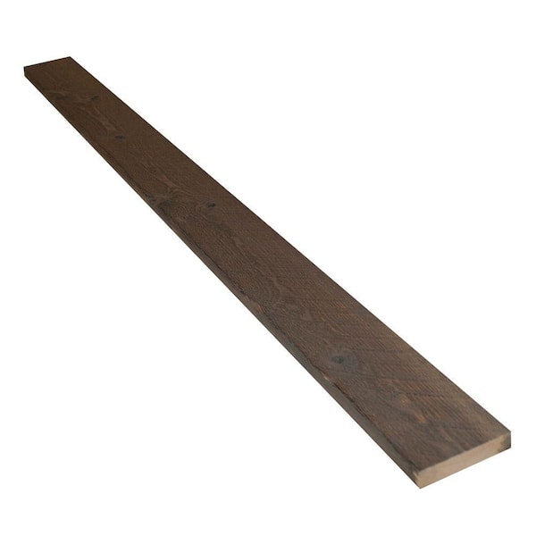 Unbranded Montana Ghost 1 in. x 4 in. x 8 ft. Silver City Weathered Wood Trim Board