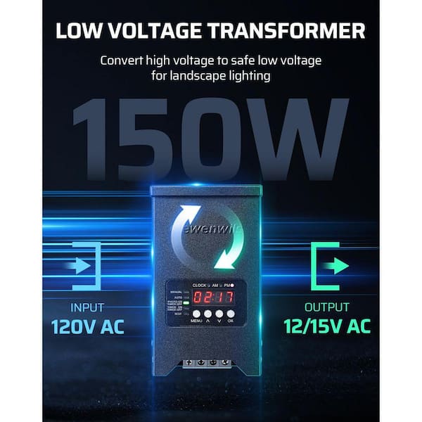 DEWENWILS Low Voltage 150-Wattage Metal Landscape Lighting