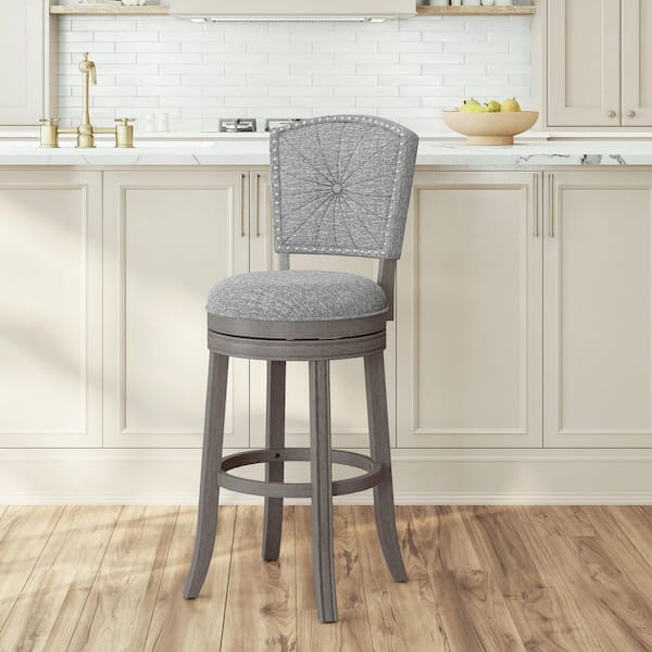 Hillsdale Furniture Santa Clara II 30 in. Antique Gray and Ash Bar Stool