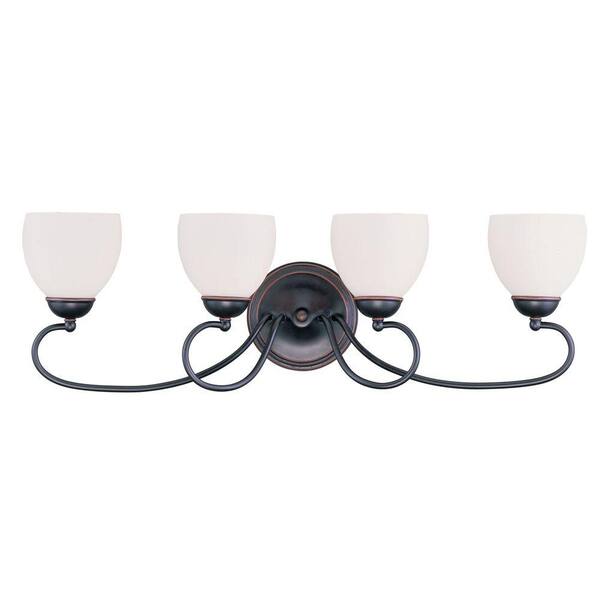 Livex Lighting Brookside 4 Light Olde Bronze Bath Light