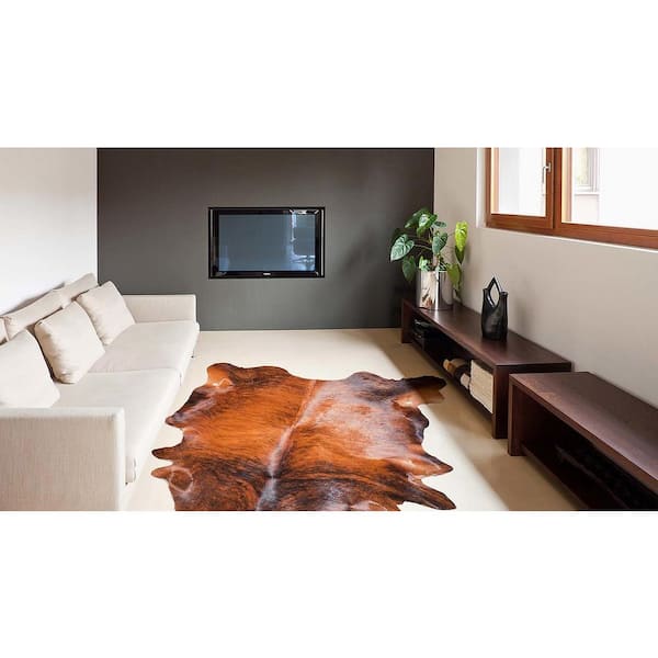 Kobe Classic Brindle 6 ft. x 7 ft. Cowhide Area Rug