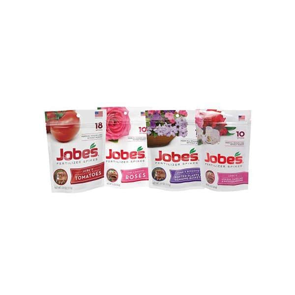 packs Jobes 04102 10 Pack Slow Release Rose Fertilizer Spikes 12 