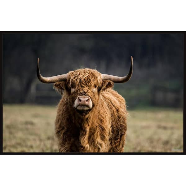 Unbranded "Whatever It Takes" by Marmont Hill Floater Framed Canvas Animal Art Print 16 in. x 24 in.