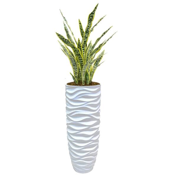 VINTAGE HOME 4.84" Artificial Tall Agave With Fiberstone Planter