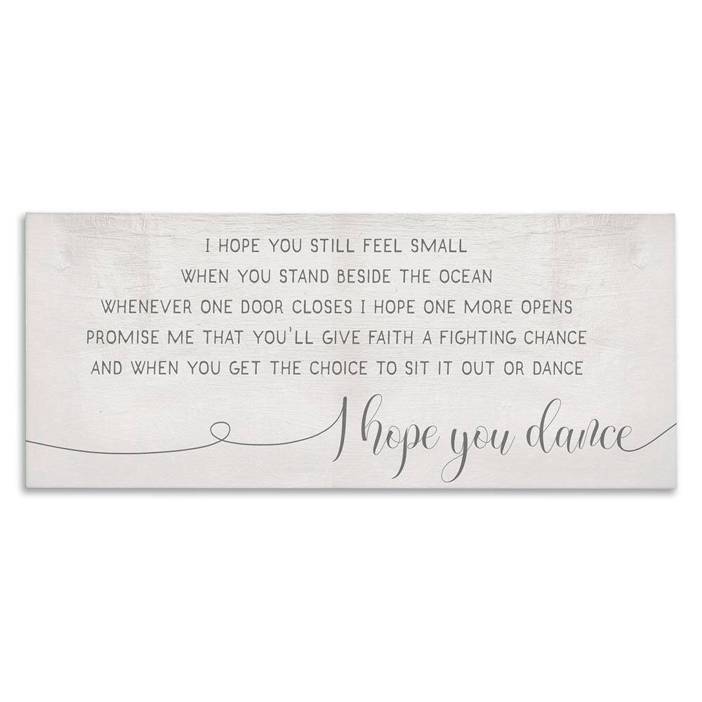 Fighting Chance Phrase Romantic Dance Quote by Daphne Polselli Unframed Graphic Art Print Typography 48 in. x 20 in. price history on PriceWatchPro