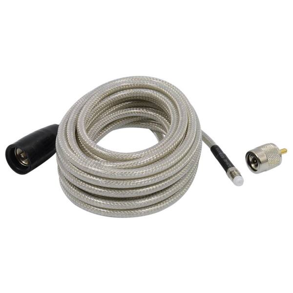 Pro Trucker 18' Mini-8 CB Cable W/Soldered PL-259 Connectors and Rubber Boot 