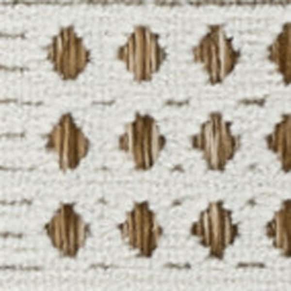 Beige, Brown 3 ft. x 5 ft. Woven Geometric Polypropylene Rectangle Indoor/Outdoor Area Rug