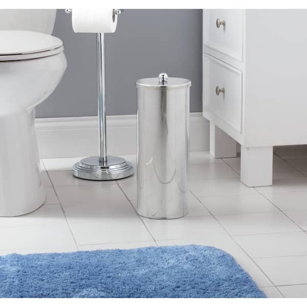 Huji Home Products. HUJI Stainless Steel Toilet Paper Canister Holder For Bathroom  Storage - HJ1046