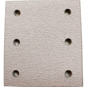 4 in. x 4-1/2 in. 150-Grit Hook and Loop Abrasive Paper (5-Pack) compatible with 1/4 Sheet Finishing Sanders