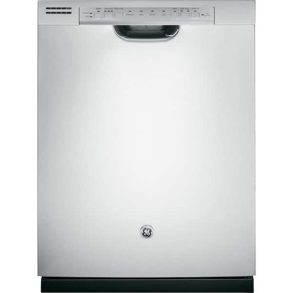 GE Front Control Dishwasher in Stainless Steel with Hybrid Stainless Steel Tub and Steam PreWash