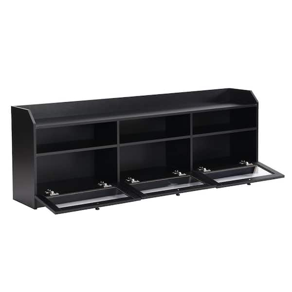 Tv cabinet with online shoe rack