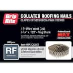 1-3/4 x .120 Ring 316 Stainless Wire Coil Roofing Nail, JARR5DSSX